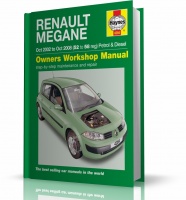 RENAULT MEGANE (2002-2008) silniki benzynowe i Diesla - instrukcja napraw Haynes