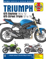 TRIUMPH 675 DAYTONA STREET TRIPLE (2006-2016) - instrukcja napraw Haynes